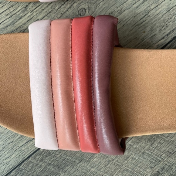 NWOT Shade & Shore Kendra Sandal Pink Beige Purple Retro-looking Slip-on Size 11 - Picture 6 of 13